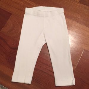 Hanna Andersson white ribbed capris size 100